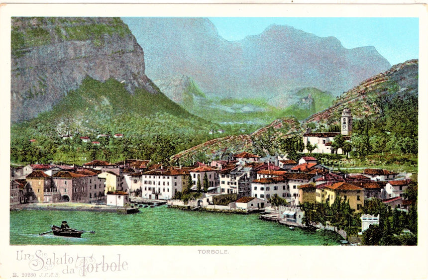 Cartolina antica Torbole sul Garda un Saluto da Torbole