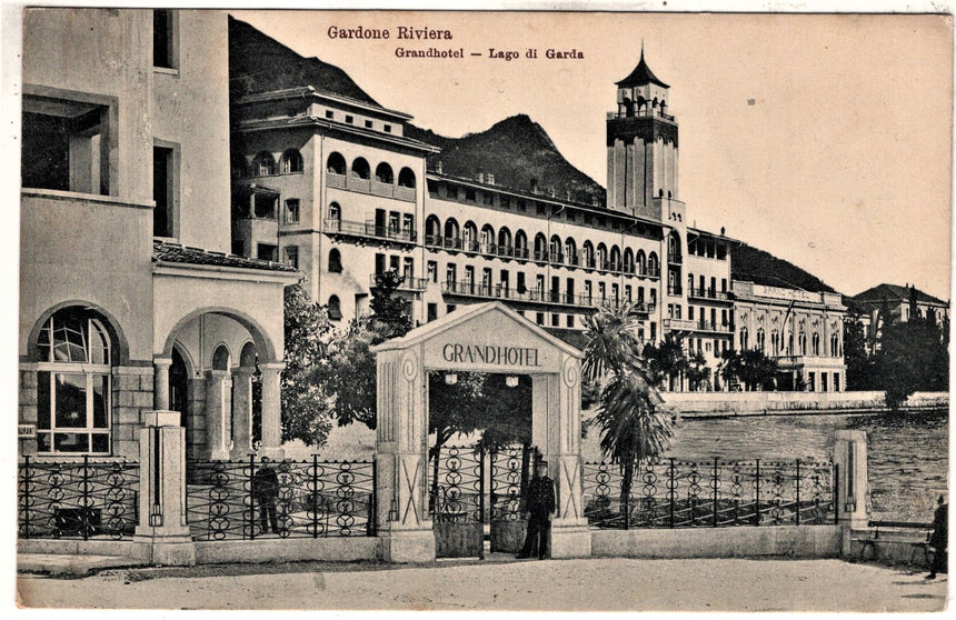 Cartolina antica Gardone sul Garda Grandhotel