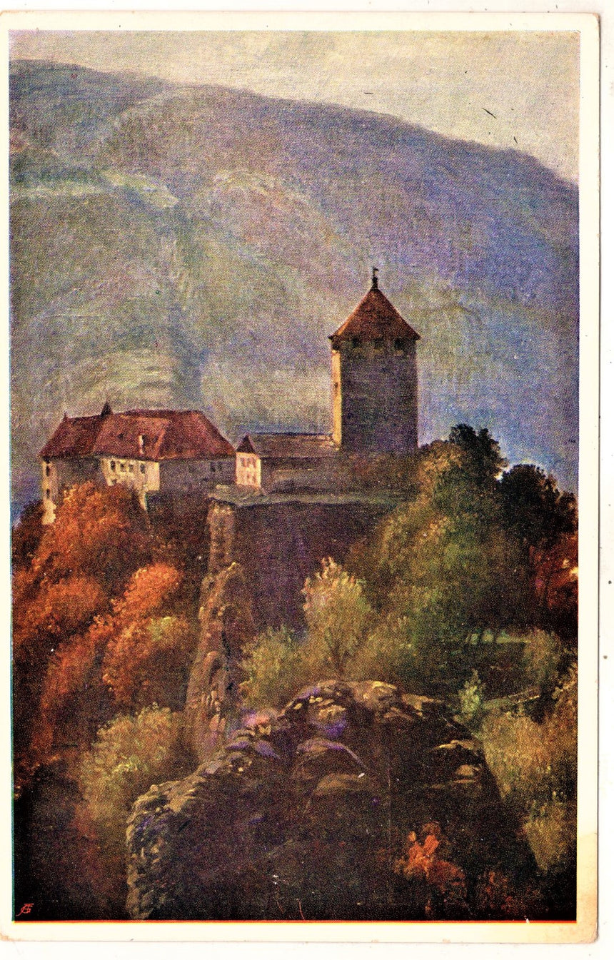 Cartolina antica Meran Schloss Tirol Sudmark 202