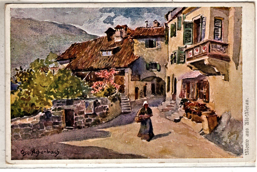 Cartolina antica Meran motiv aus alt Meran