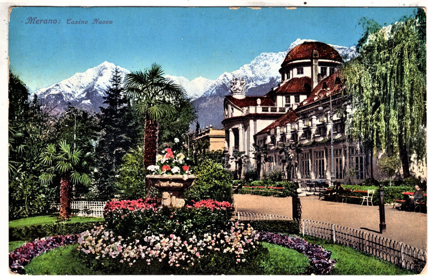 Cartolina antica Merano Casino nuovo