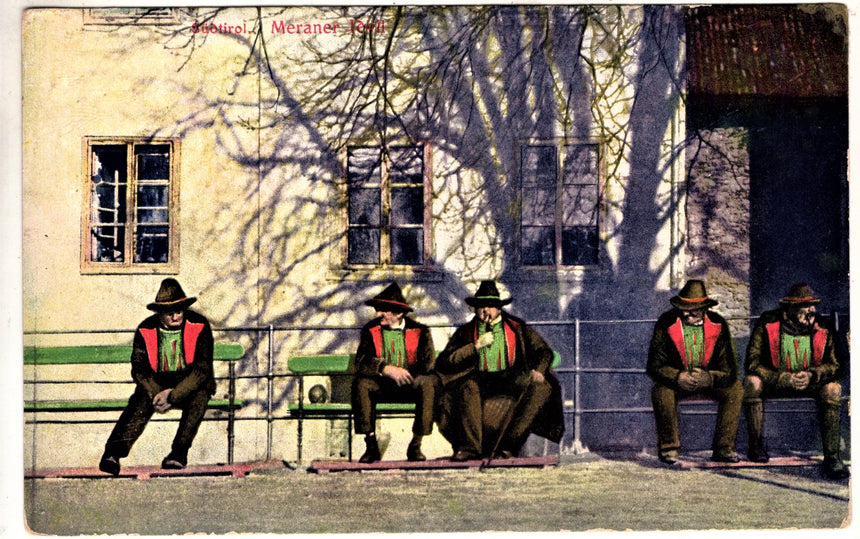 Cartolina antica Merano Sudtitol Meraner idyll