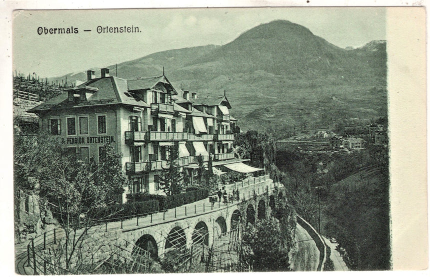 Cartolina antica Merano Obermais Ortenstein