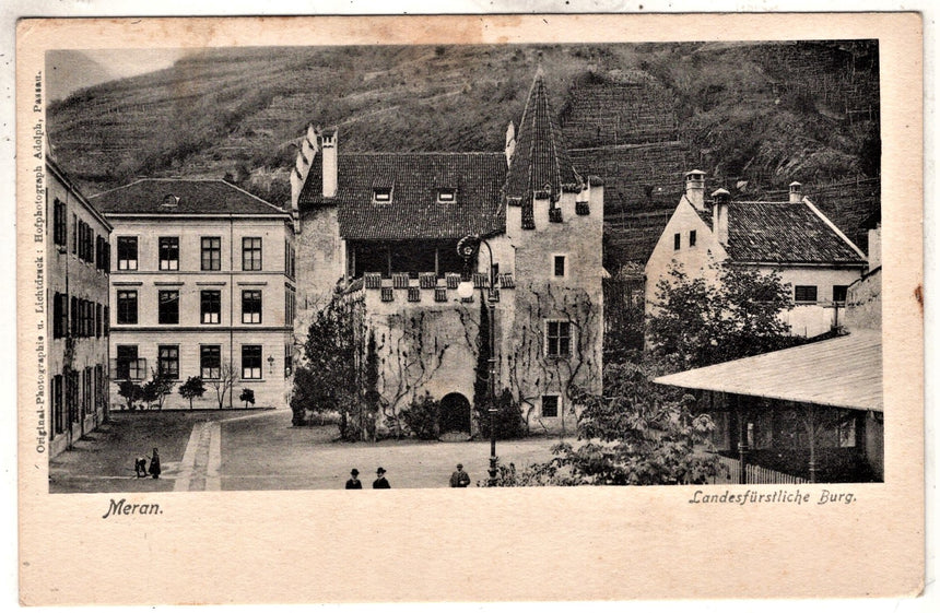 Cartolina antica Merano Landesfurstliche Burg