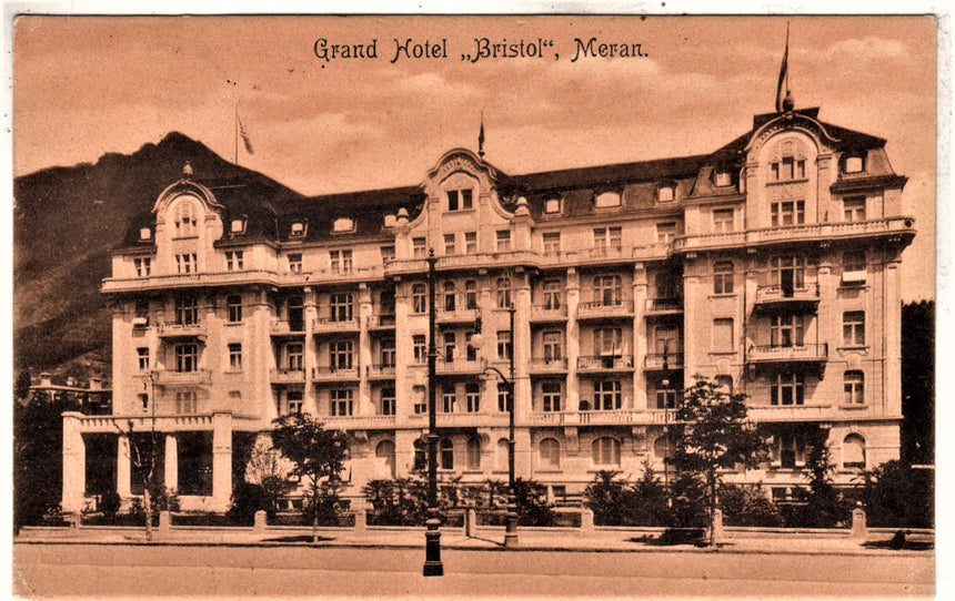 Cartolina antica Merano Grend Hotel Bristol