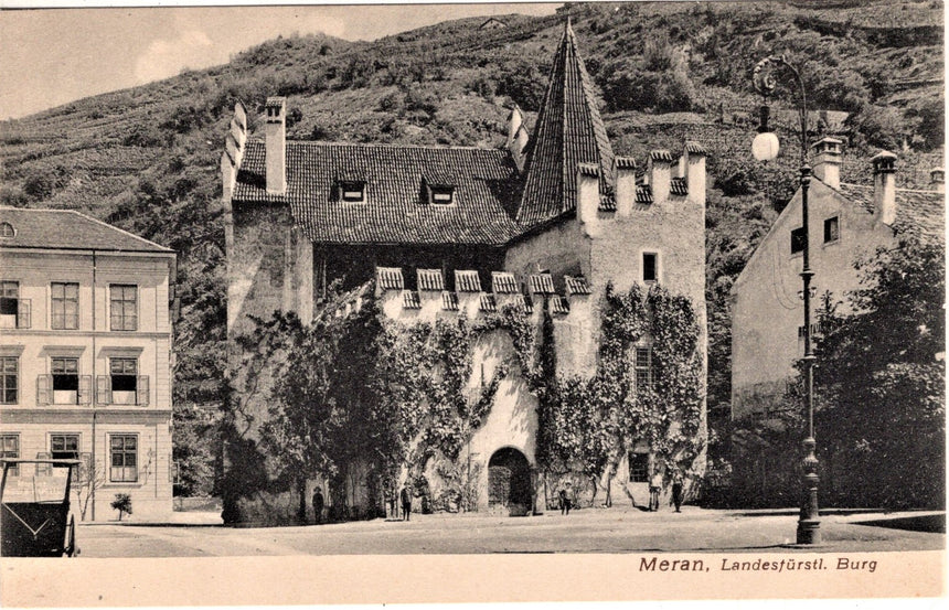 Cartolina antica Merano Landesfurstliche Burg