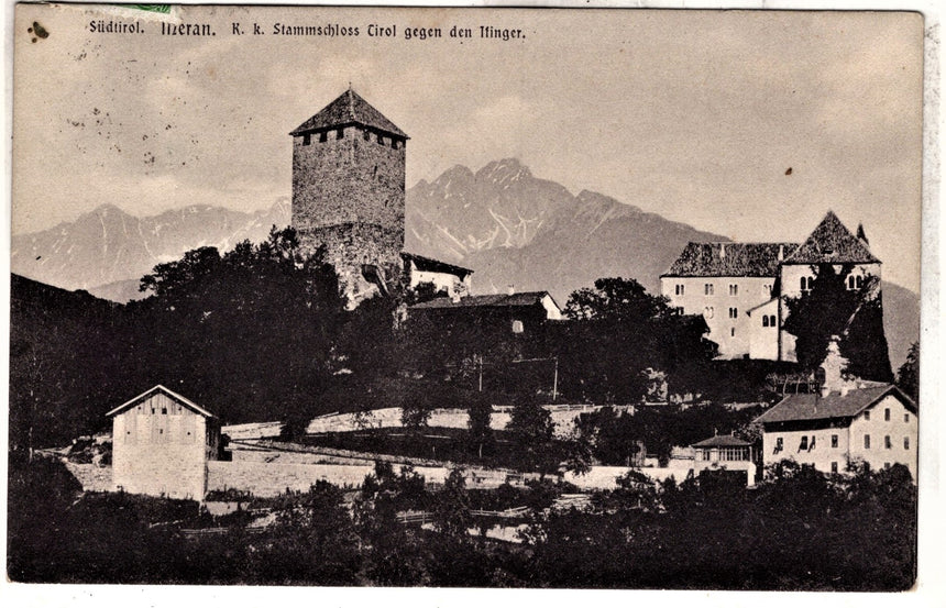 Cartolina antica Merano Stammschloss Tirol