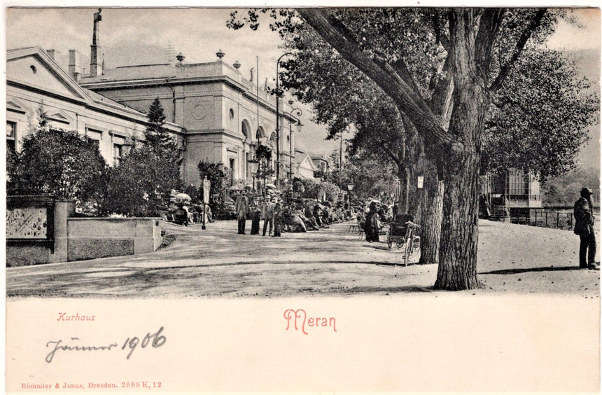 Cartolina antica Merano Meran Kurhaus