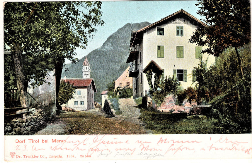 Cartolina antica Merano Dorf Tirol Meran
