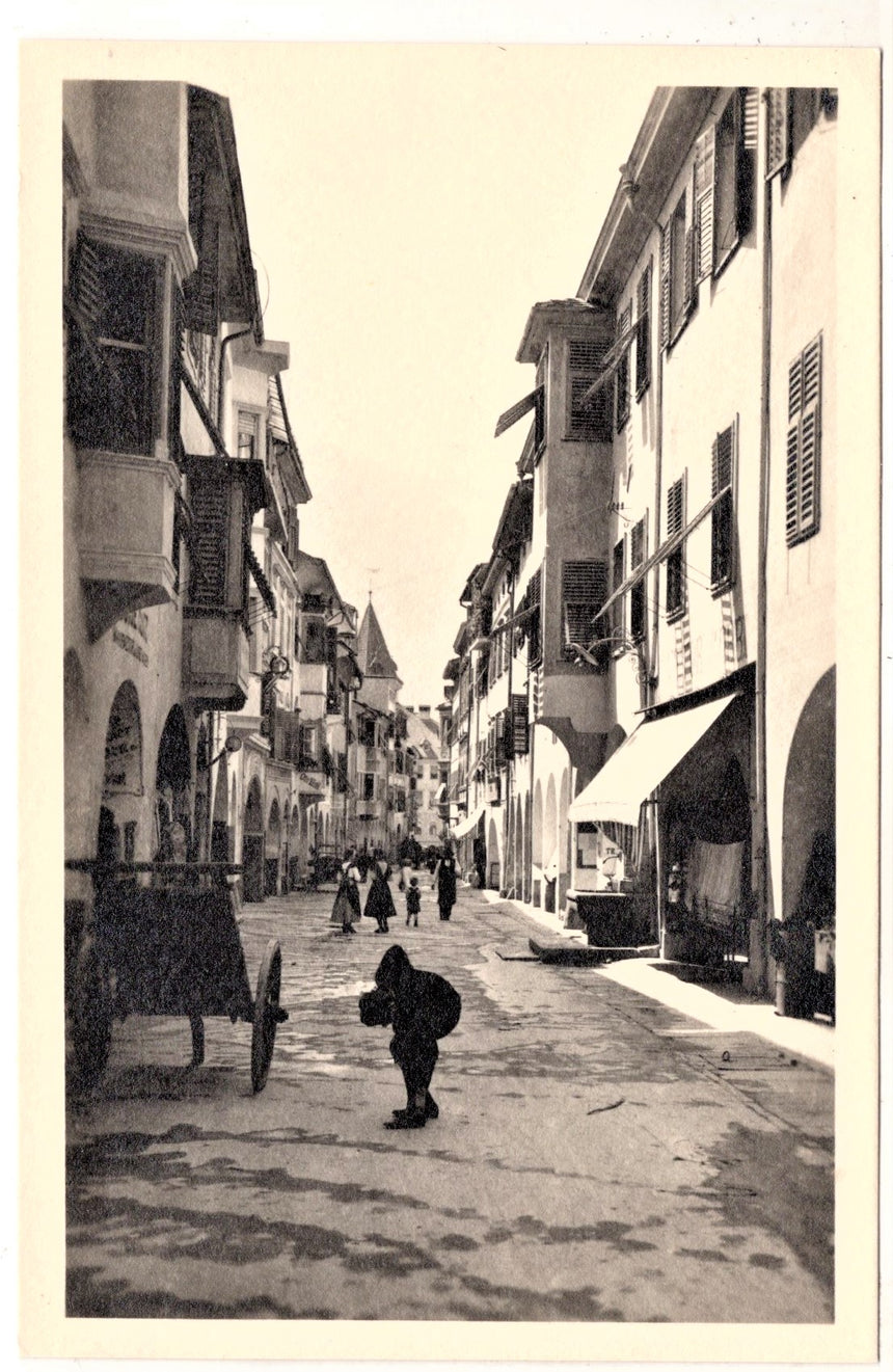 Cartolina antica Merano Meran Laubengasse