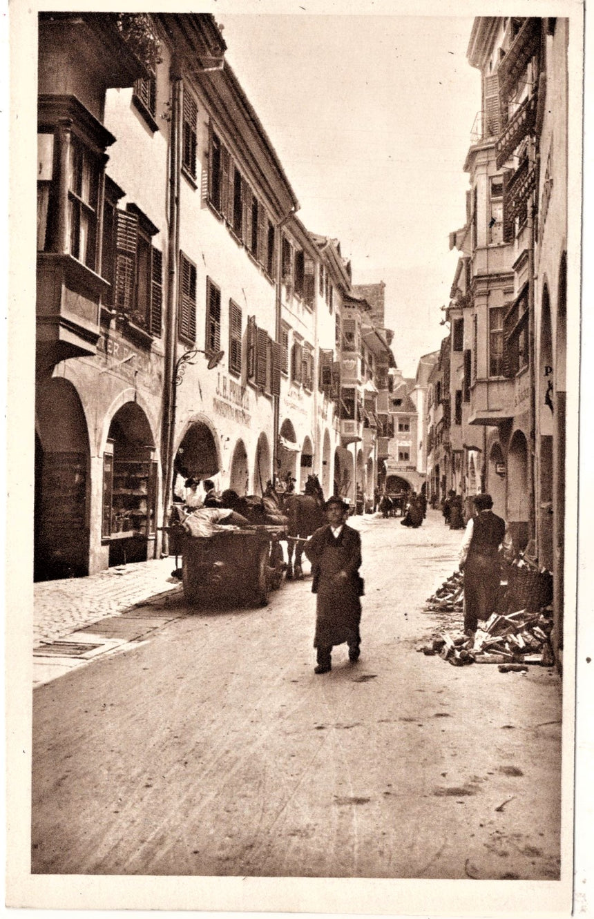 Cartolina antica Merano Meran Laubengasse