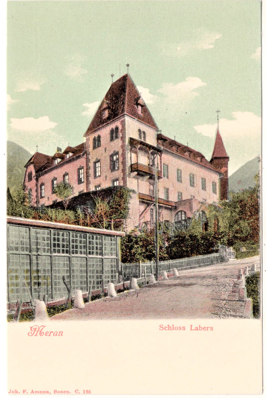 Cartolina antica Merano Schloss Labers bei Meran