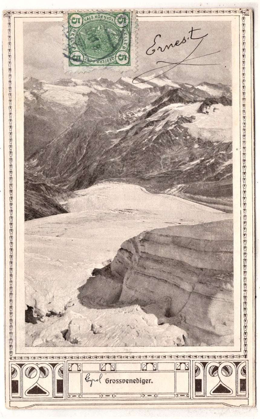 Cartolina antica Merano Grossvenediger