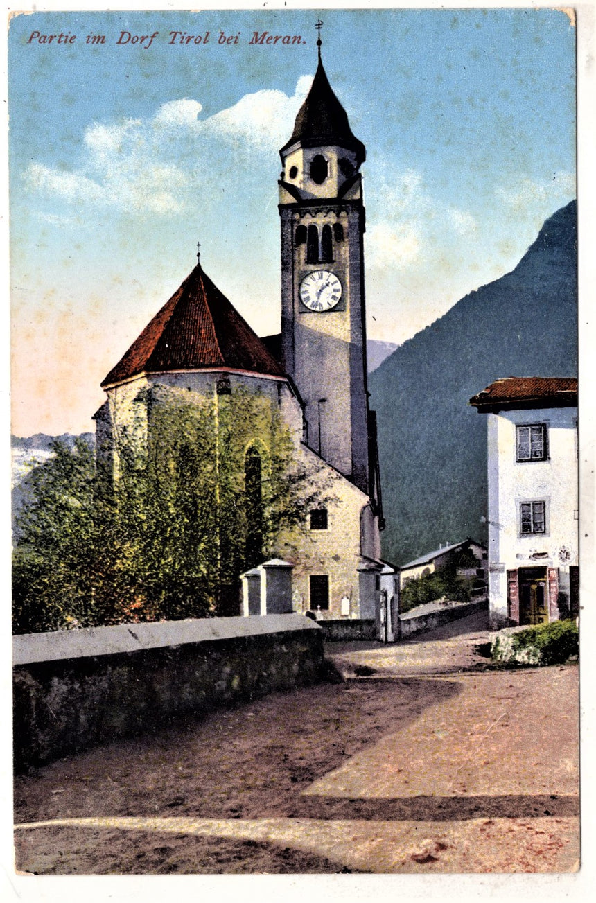 Cartolina antica Merano Dorf Tiro0l bei Meran