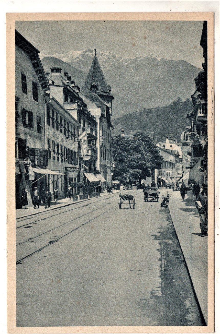 Cartolina antica Merano Corso Druso