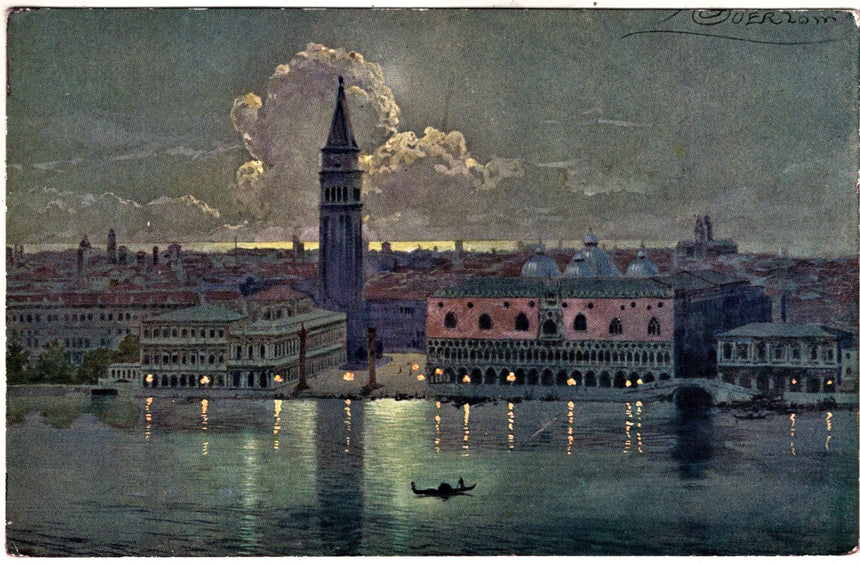 Cartolina antica Venezia panorama