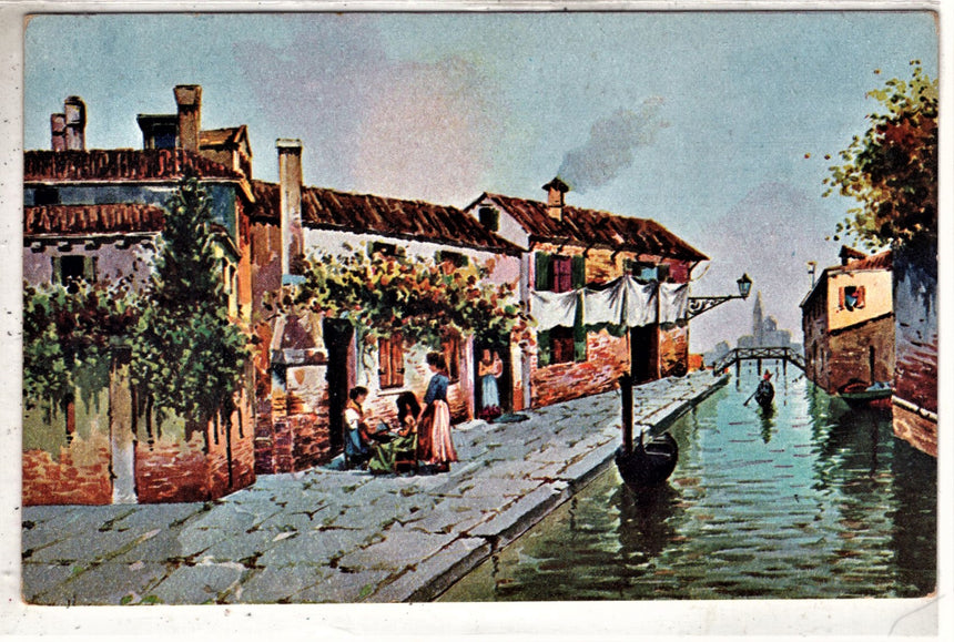 Cartolina antica Venezia particolare