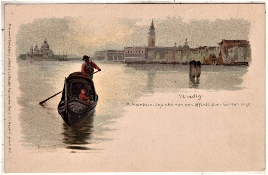 Cartolina antica Venezia Venedig S.Marcus