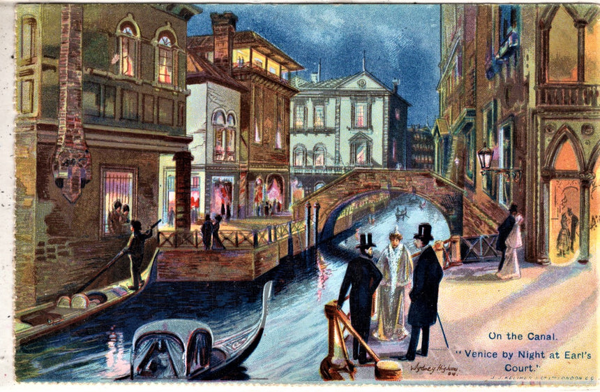 Cartolina antica Venezia Venice by Night at Earl s Court