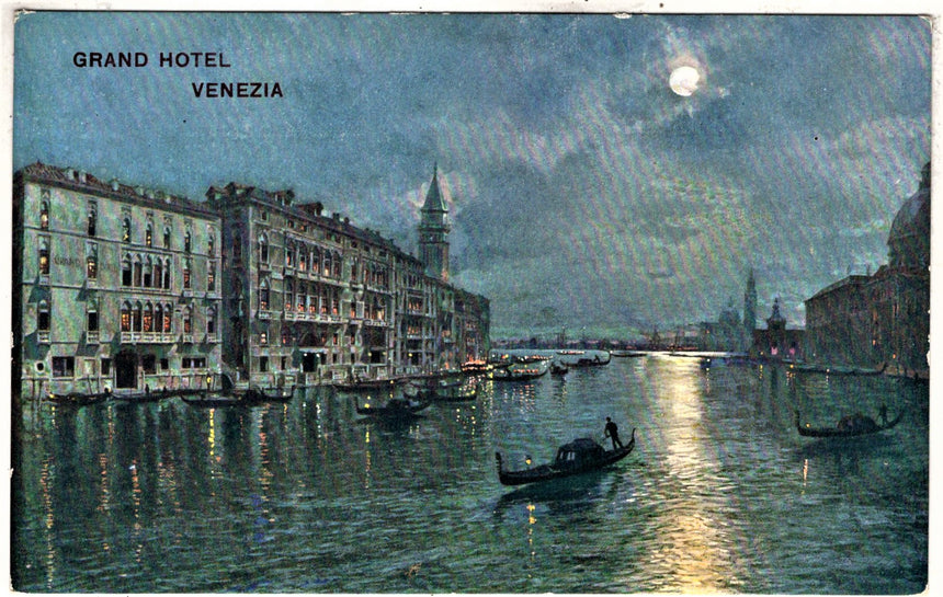 Cartolina antica Venezia Grand Hotel Venezia