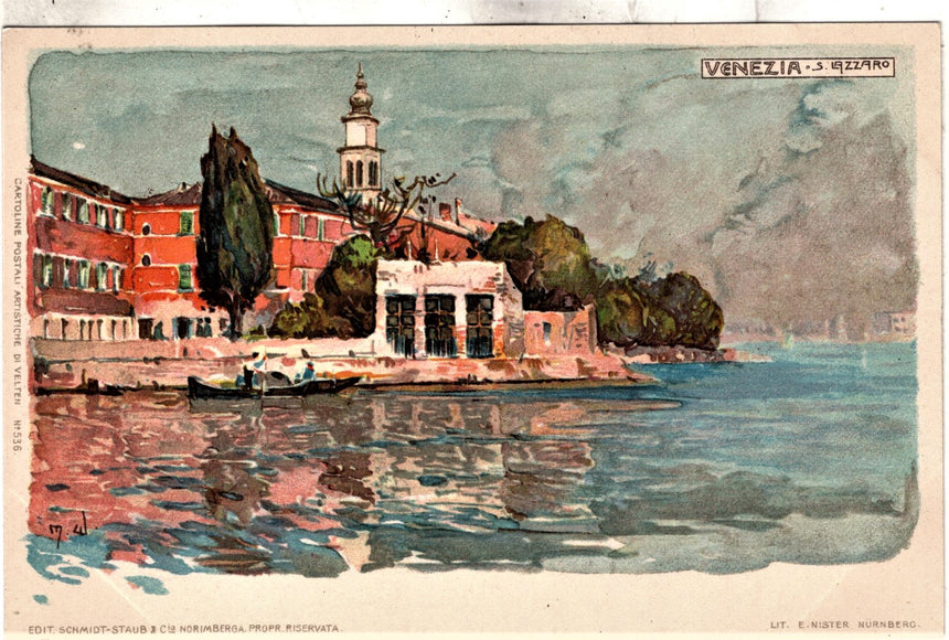 Cartolina antica Venezia San Lazzaro Wielandt