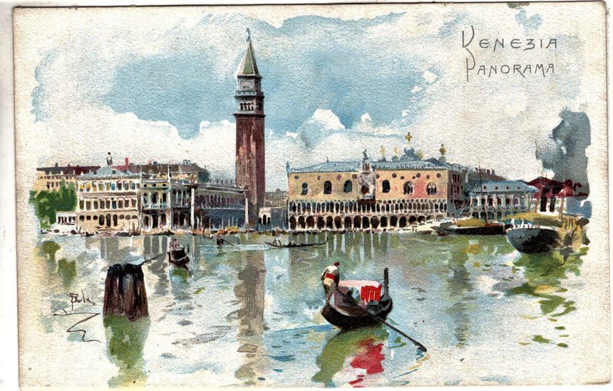 Cartolina antica Venezia panorama