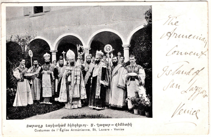 Cartolina antica Venezia Costumas de L Eglise Armenienne St. Lazare Venise