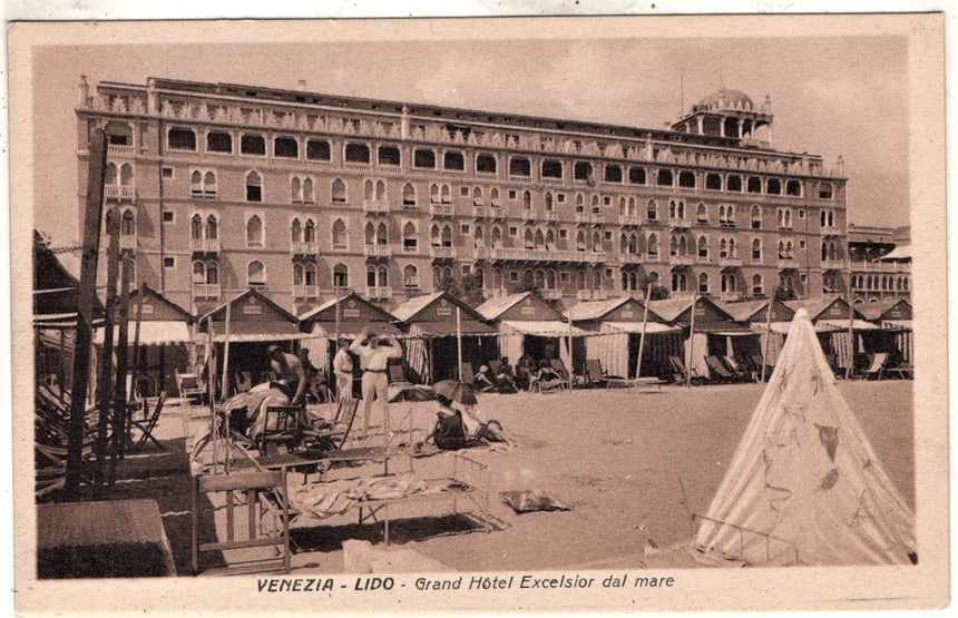 Cartolina antica Venezia Lido Grand Hotel Excelsior