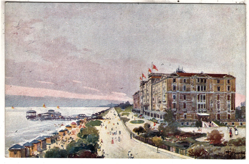 Cartolina antica Venezia Lido Gran Hotel des Bains