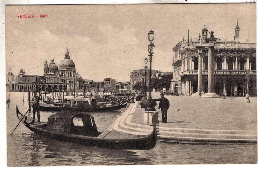 Cartolina antica Venezia il Molo