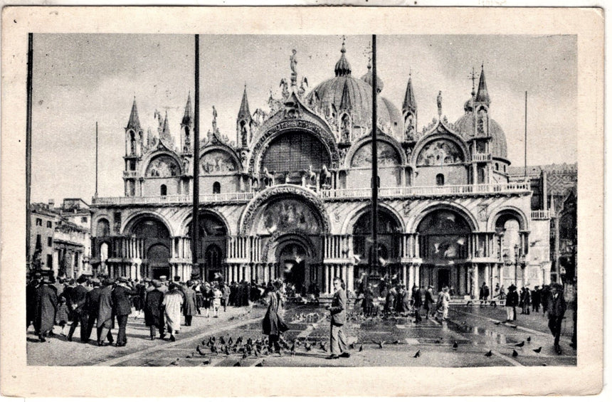 Cartolina antica Venezia San Marco