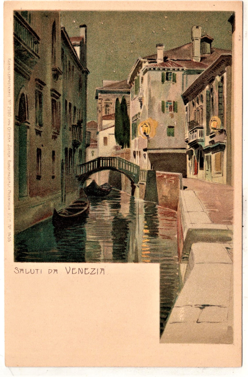 Cartolina antica Venezia Saluti da Venezia
