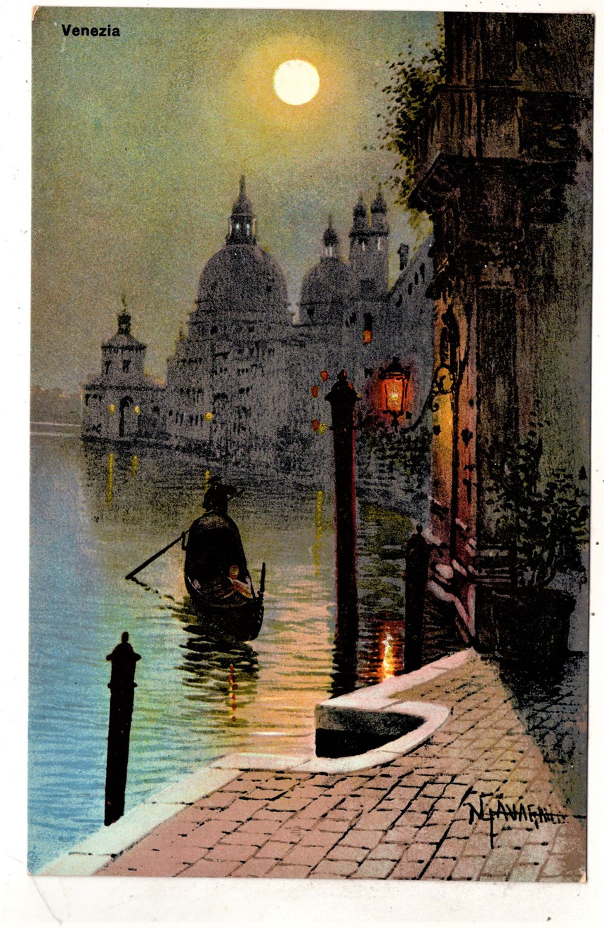 Cartolina antica Venezia particolare edizione Gimborn