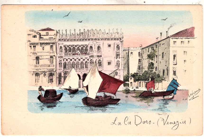 Cartolina antica Venezia La Cà d Oro