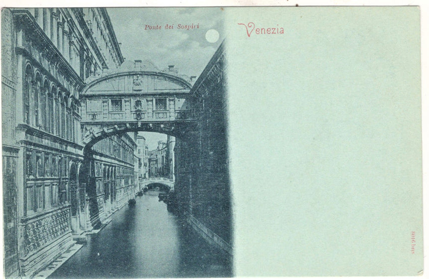 Cartolina antica Venezia il Ponte dei Sospiri