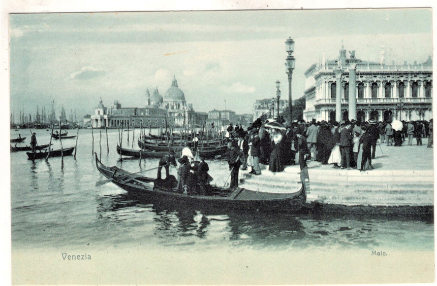 Cartolina antica Venezia il Molo