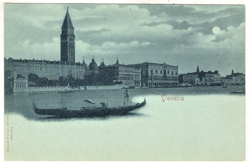 Cartolina antica Venezia panorama