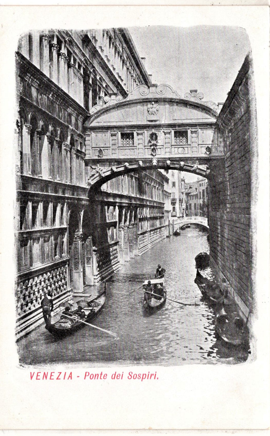 Cartolina antica Venezia Ponte dei Sospiri