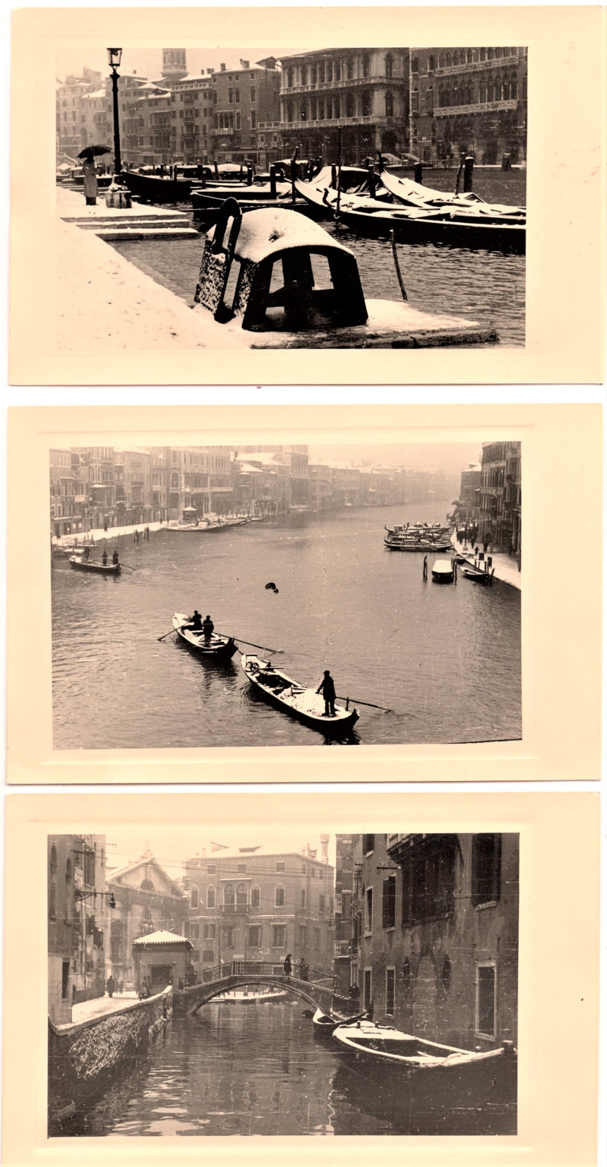 Cartolina antica Venezia 3 cartoline fotografiche