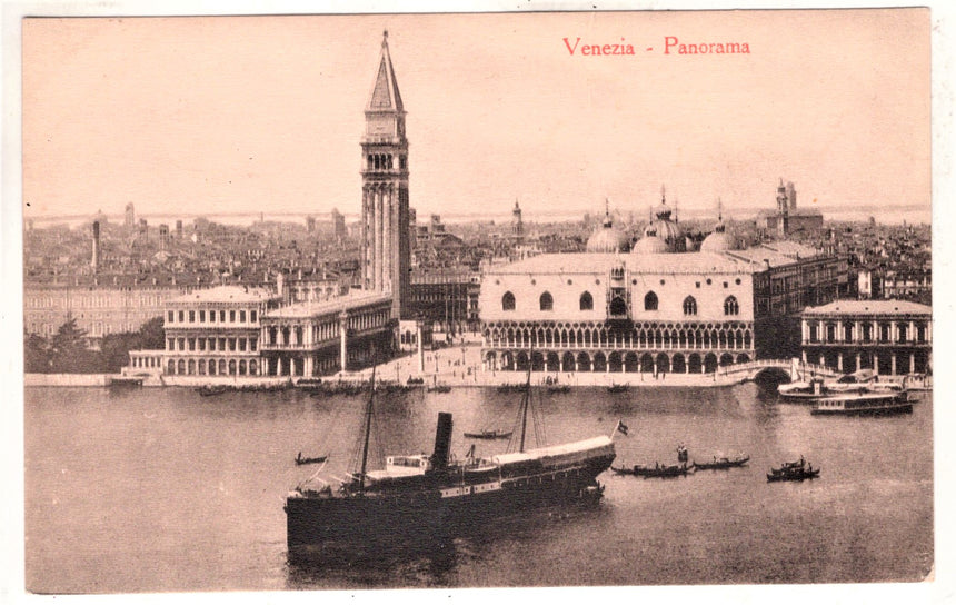 Cartolina antica Venezia panorama