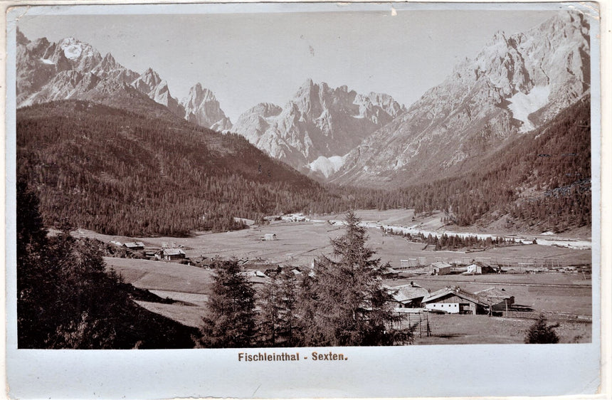 Cartolina antica Cortina Fischleinthal Sexten Tirol