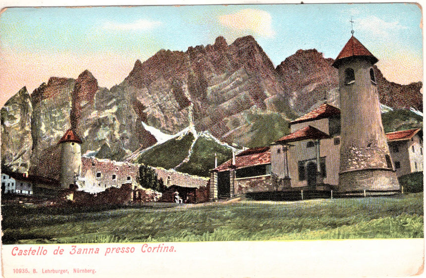 Cartolina antica Cortina Castel de Zanna