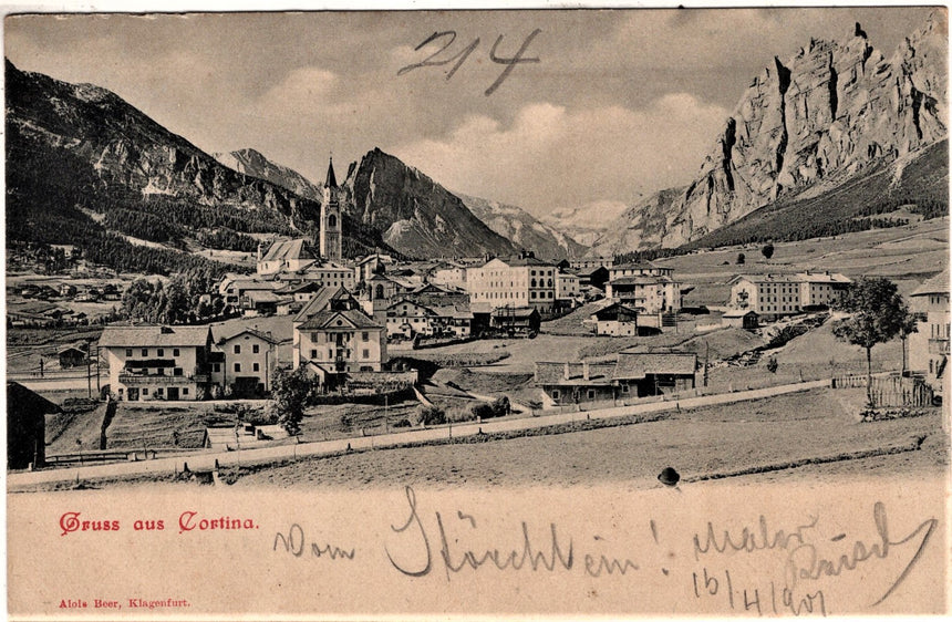 Cartolina antica Gruss aus Cortina