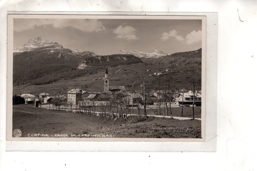 Cartolina antica Cortina Croda da Lago