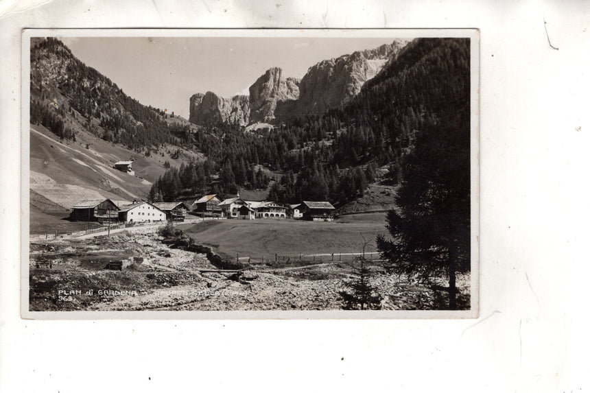 Cartolina antica Plan di Gardena Sudtirol