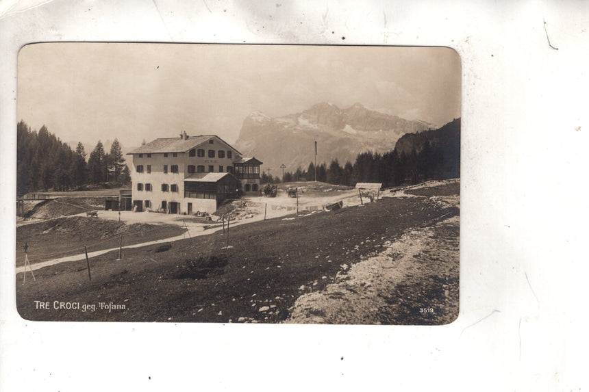 Cartolina antica Cortina Hotel Tre Croci