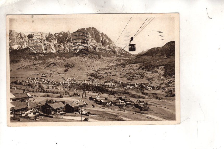 Cartolina antica Cortina Monte Cristallo