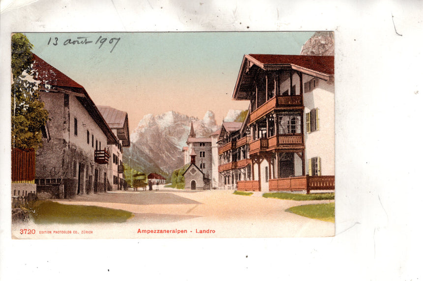 Cartolina antica Cortina Ampezzaneralpe Landro