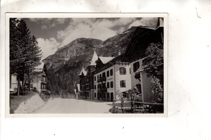 Cartolina antica Cortina Landro albergo Ploner Carbonin