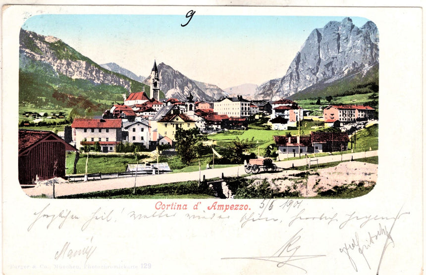 Cartolina antica Cortina d Ampezzo